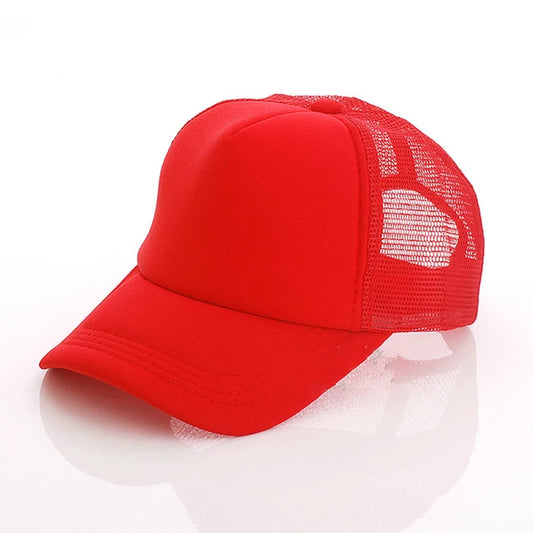 2019Wholesale Men Hat Net Cap Sadjustable Adult outside Mesh Trucker Hats Men and Women Snapback Baseball Cap Peaked Hat Cheaper